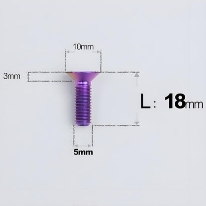 M5x8-30MM Titanium Flat Head Bolts for Road Bike Seatpost Clamp