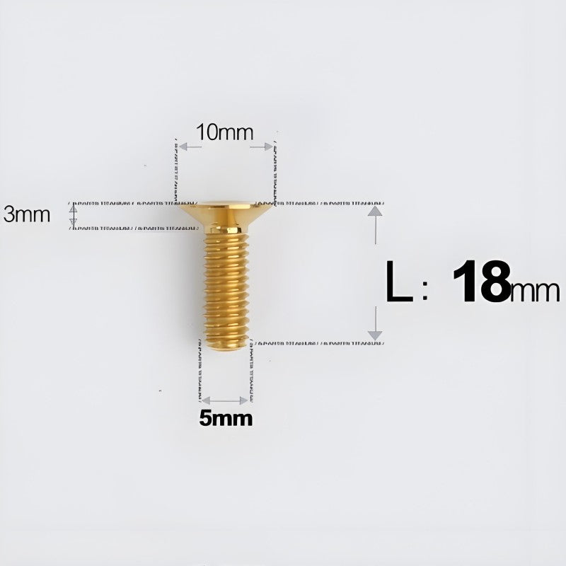 M5x8-30MM Titanium Flat Head Bolts for Road Bike Seatpost Clamp