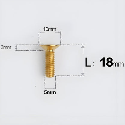 M5x8-30MM Titanium Flat Head Bolts for Road Bike Seatpost Clamp