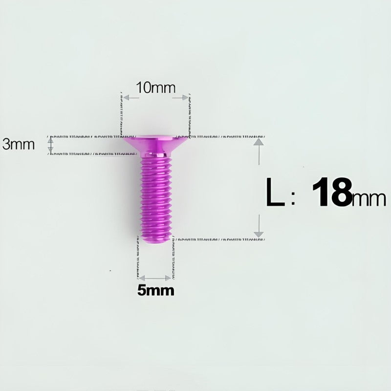 M5x8-30MM Titanium Flat Head Bolts for Road Bike Seatpost Clamp