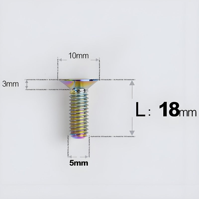 M5x8-30MM Titanium Flat Head Bolts for Road Bike Seatpost Clamp