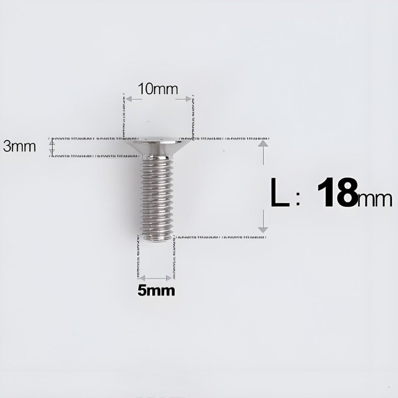 M5x8-30MM Titanium Flat Head Bolts for Road Bike Seatpost Clamp