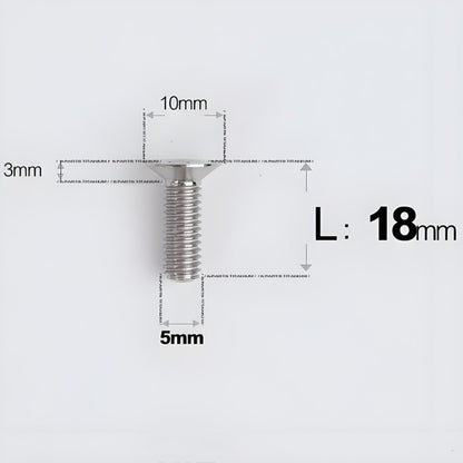 M5x8-30MM Titanium Flat Head Bolts for Road Bike Seatpost Clamp