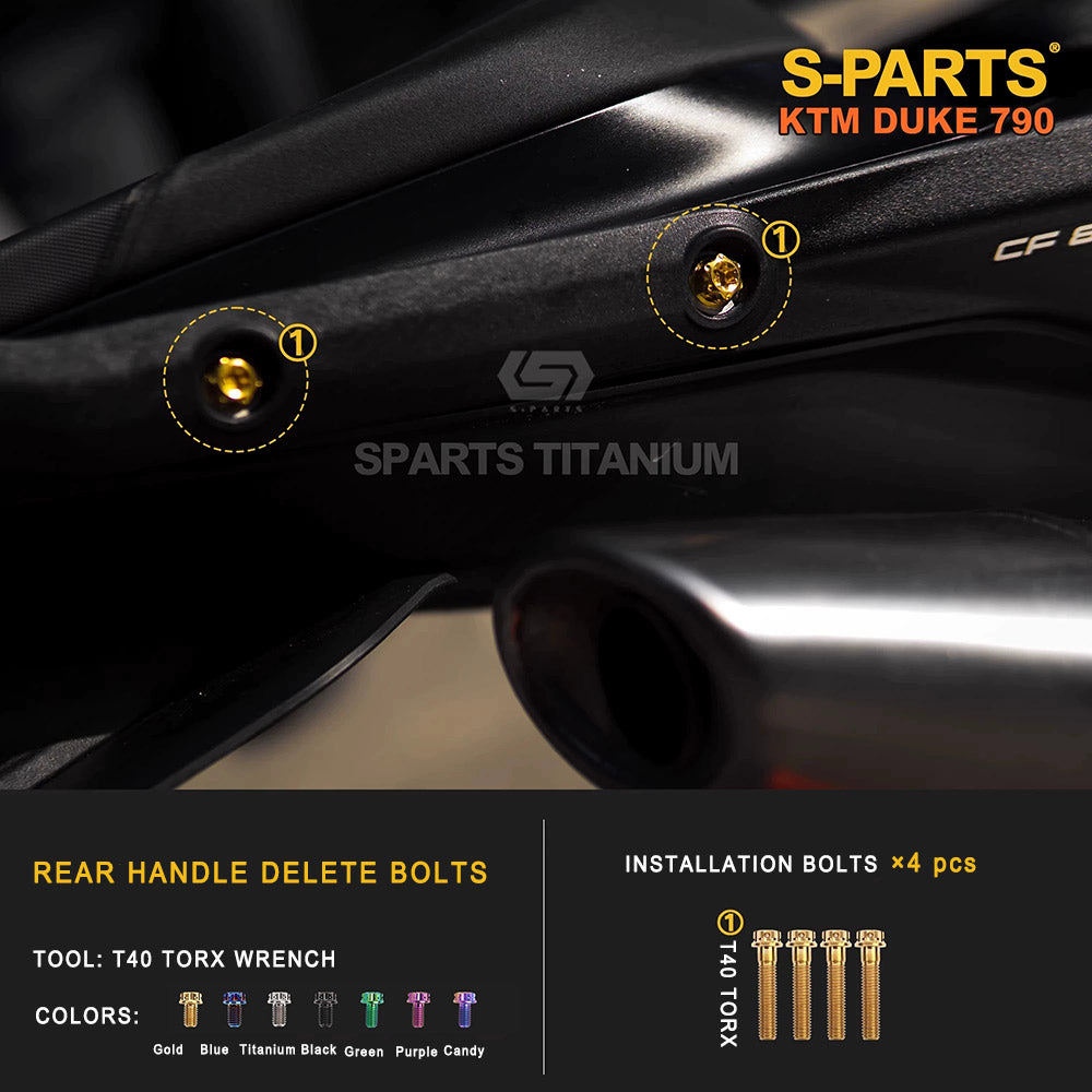 Titanium Full Bolt Kit for KTM 790 Duke — Full Kit & Section Upgrades
