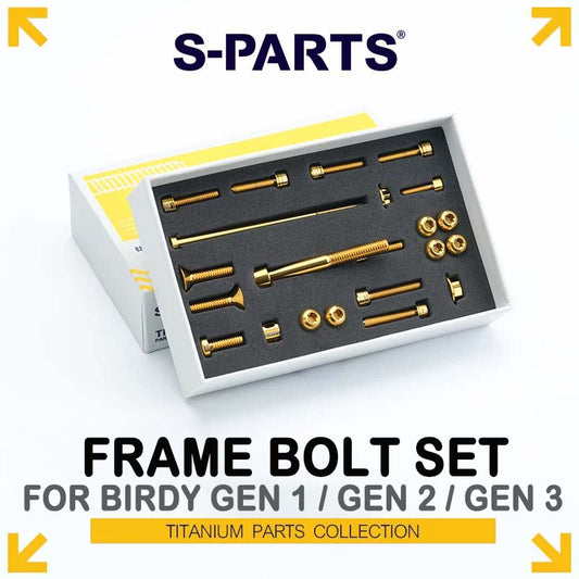 Birdy Titanium Frame Bolt Kit – 22PCS Grade 5 Titanium Hardware Set for Birdy 1, Birdy 2 & Birdy 3
