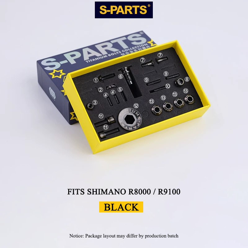 20PCS Titanium Bolt Kit for Shimano Ultegra R8000 & Dura-Ace R9100 - Derailleur & Crank Upgrade