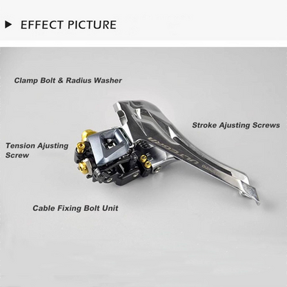 20PCS Titanium Bolt Kit for Shimano Ultegra R8000 & Dura-Ace R9100 - Derailleur & Crank Upgrade