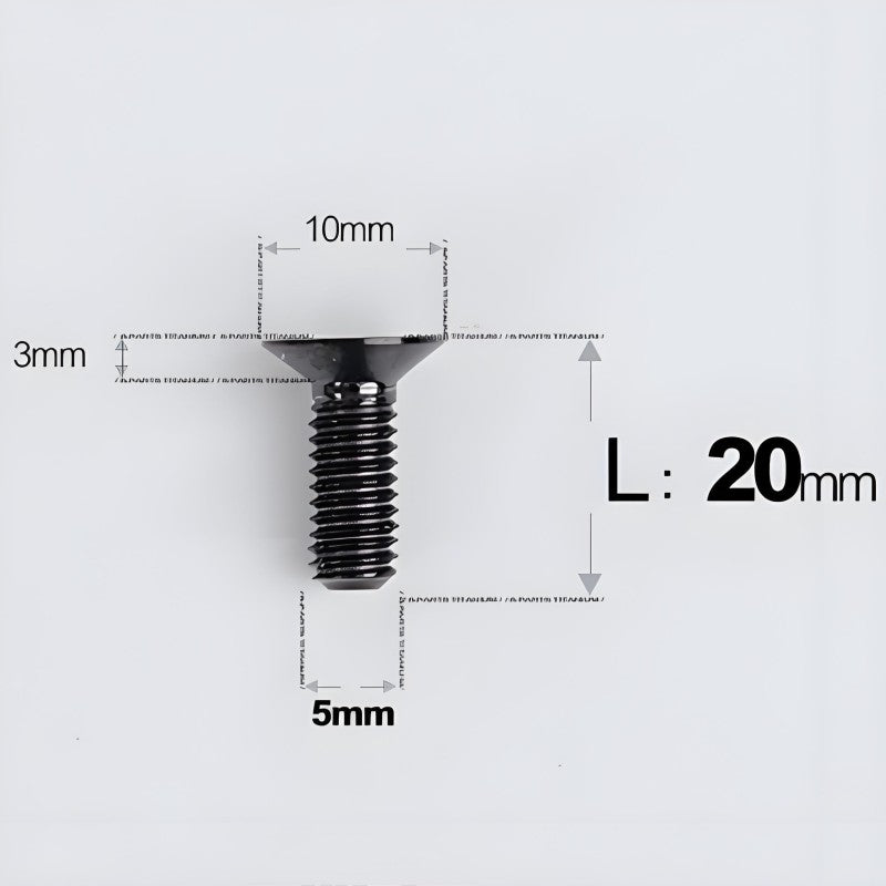 M5x8-30MM Titanium Flat Head Bolts for Road Bike Seatpost Clamp
