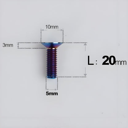 M5x8-30MM Titanium Flat Head Bolts for Road Bike Seatpost Clamp