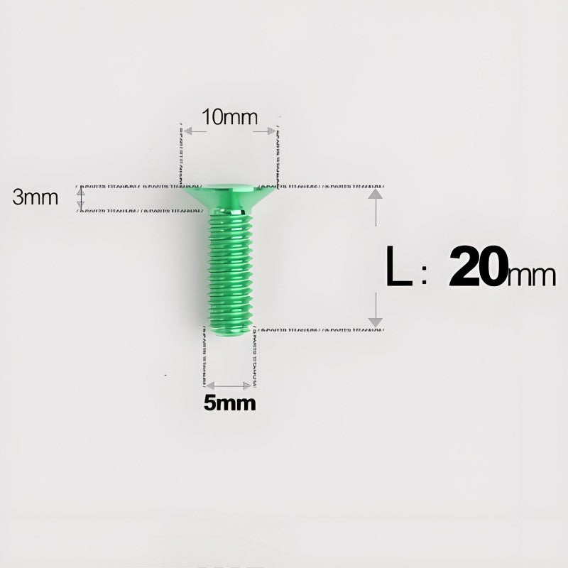 M5x8-30MM Titanium Flat Head Bolts for Road Bike Seatpost Clamp