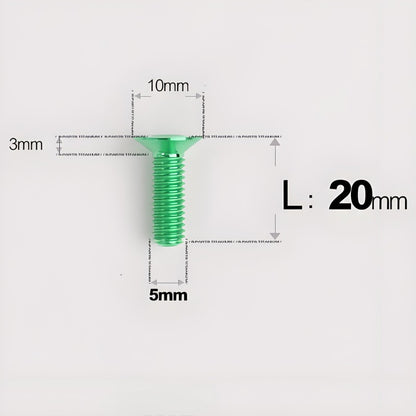 M5x8-30MM Titanium Flat Head Bolts for Road Bike Seatpost Clamp