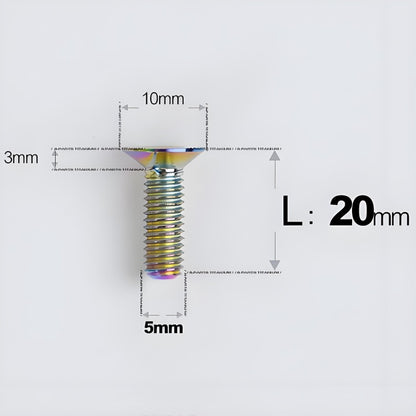 M5x8-30MM Titanium Flat Head Bolts for Road Bike Seatpost Clamp