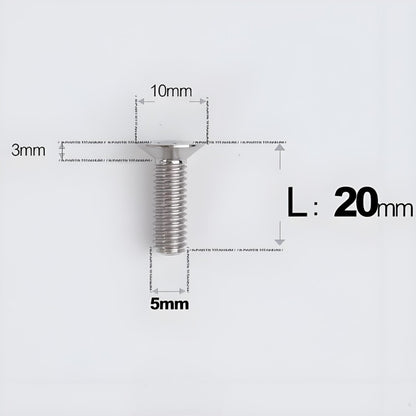 M5x8-30MM Titanium Flat Head Bolts for Road Bike Seatpost Clamp