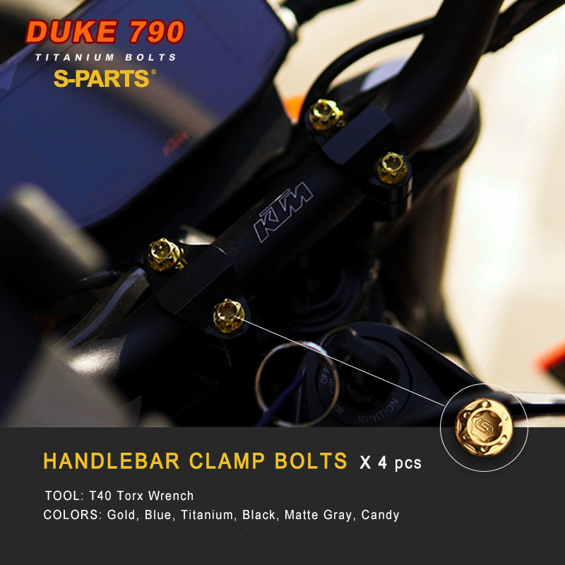 Titanium Full Bolt Kit for KTM 790 Duke — Full Kit & Section Upgrades
