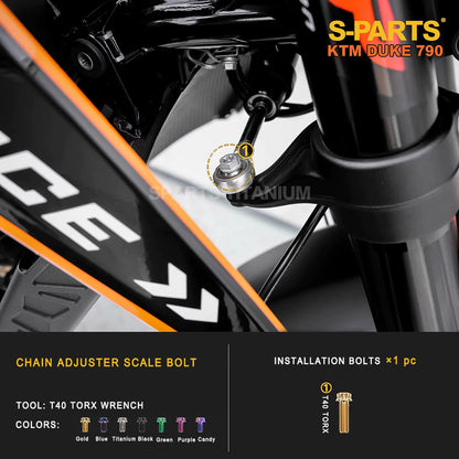 Titanium Full Bolt Kit for KTM 790 Duke — Full Kit & Section Upgrades