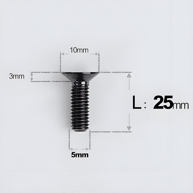 M5x8-30MM Titanium Flat Head Bolts for Road Bike Seatpost Clamp