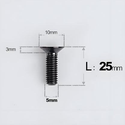 M5x8-30MM Titanium Flat Head Bolts for Road Bike Seatpost Clamp