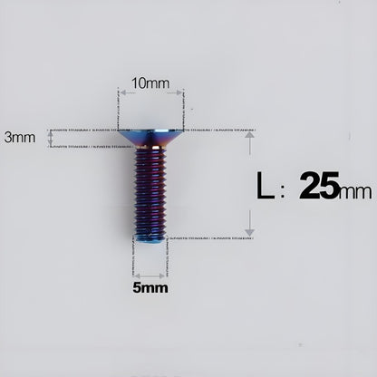 M5x8-30MM Titanium Flat Head Bolts for Road Bike Seatpost Clamp