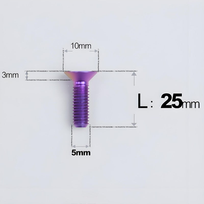 M5x8-30MM Titanium Flat Head Bolts for Road Bike Seatpost Clamp
