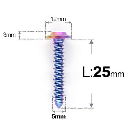 M5x12-25mm Titanium Screws For Electric Scooter & Motorcycle Body Panels-HD12