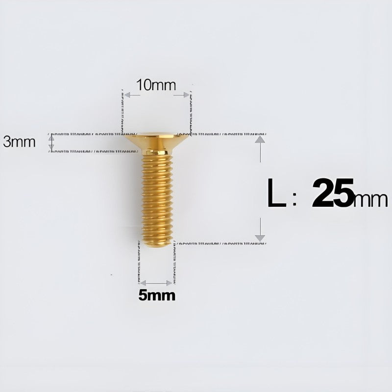 M5x8-30MM Titanium Flat Head Bolts for Road Bike Seatpost Clamp