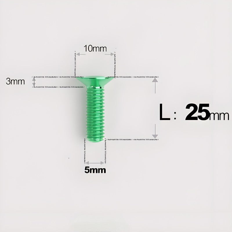 M5x8-30MM Titanium Flat Head Bolts for Road Bike Seatpost Clamp