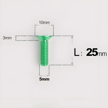 M5x8-30MM Titanium Flat Head Bolts for Road Bike Seatpost Clamp