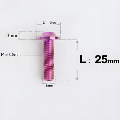 M5x6-30mm Titanium Bolts for E-bike & Motorcycle - D10mm