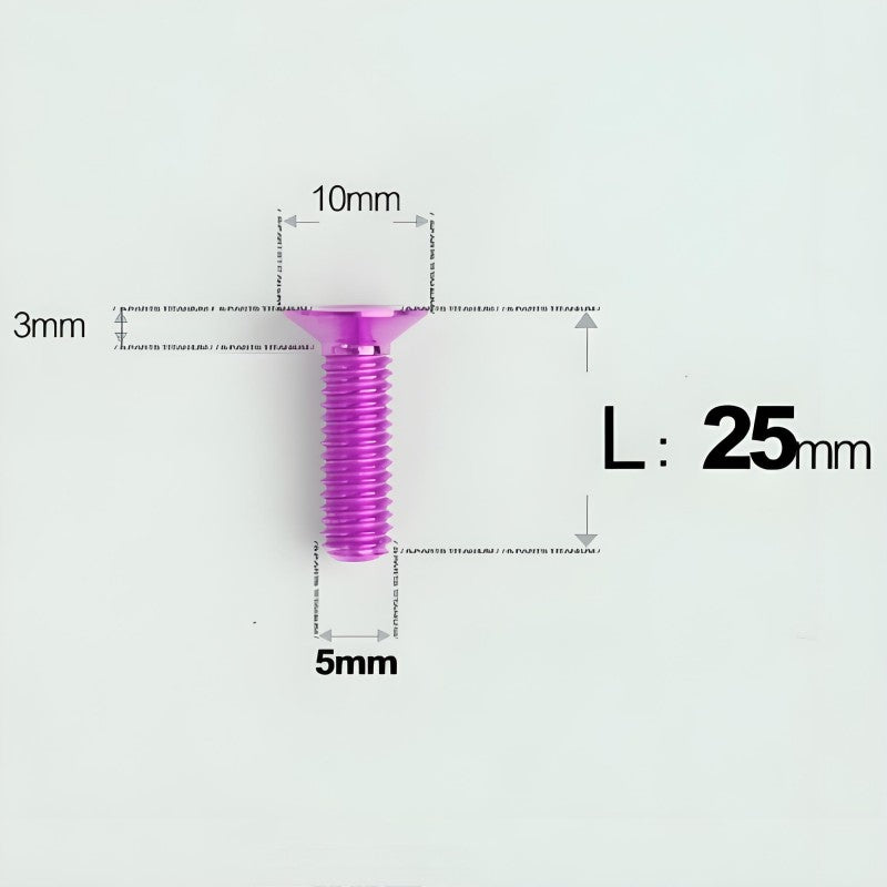 M5x8-30MM Titanium Flat Head Bolts for Road Bike Seatpost Clamp