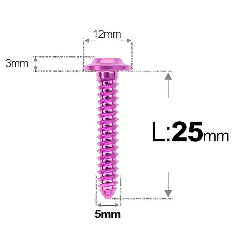 M5x12-25mm Titanium Screws For Electric Scooter & Motorcycle Body Panels-HD12