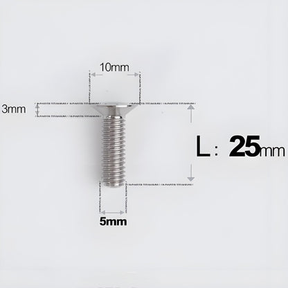 M5x8-30MM Titanium Flat Head Bolts for Road Bike Seatpost Clamp