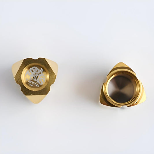 2 PCS Titanium Rotor-Style Schrader Valve Caps For Cars, Motorcycles, Bikes and E-Bikes
