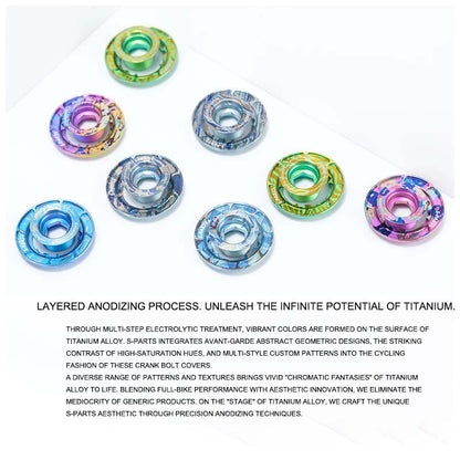 Titanium Crank Preload Bolt & Self-Extracting Cap Kit for ELILEE XXE | Ultra-Light Upgrade