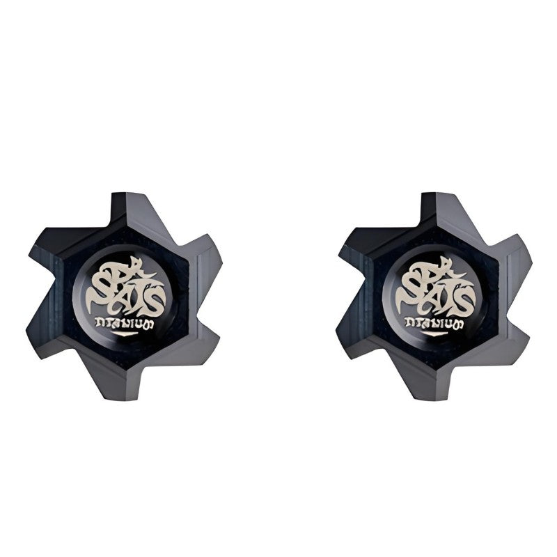 2 PCS Titanium Schrader Valve Dust Cap For Bicycles, Motorcycles and Electric Scooters