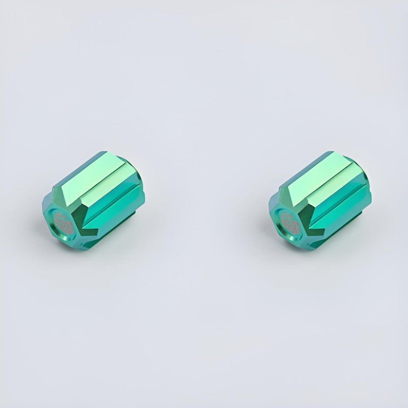 2 PCS Titanium Schrader Valve Dust Cap For Bicycles, Motorcycles and Electric Scooters