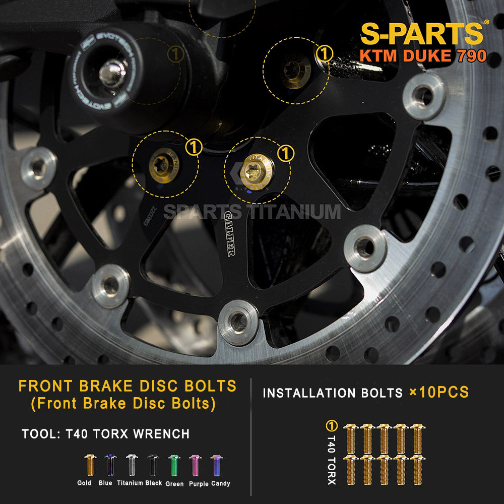 Titanium Full Bolt Kit for KTM 790 Duke — Full Kit & Section Upgrades