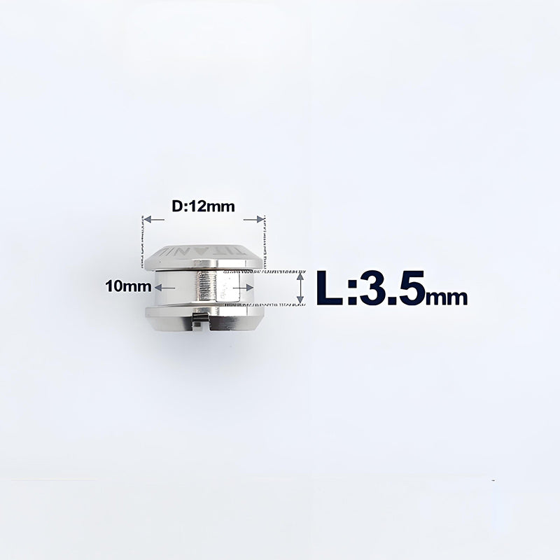 3.5/7/8.5mm Titanium Chainring Cranksets Bolts–Double Lock for Road & MTB