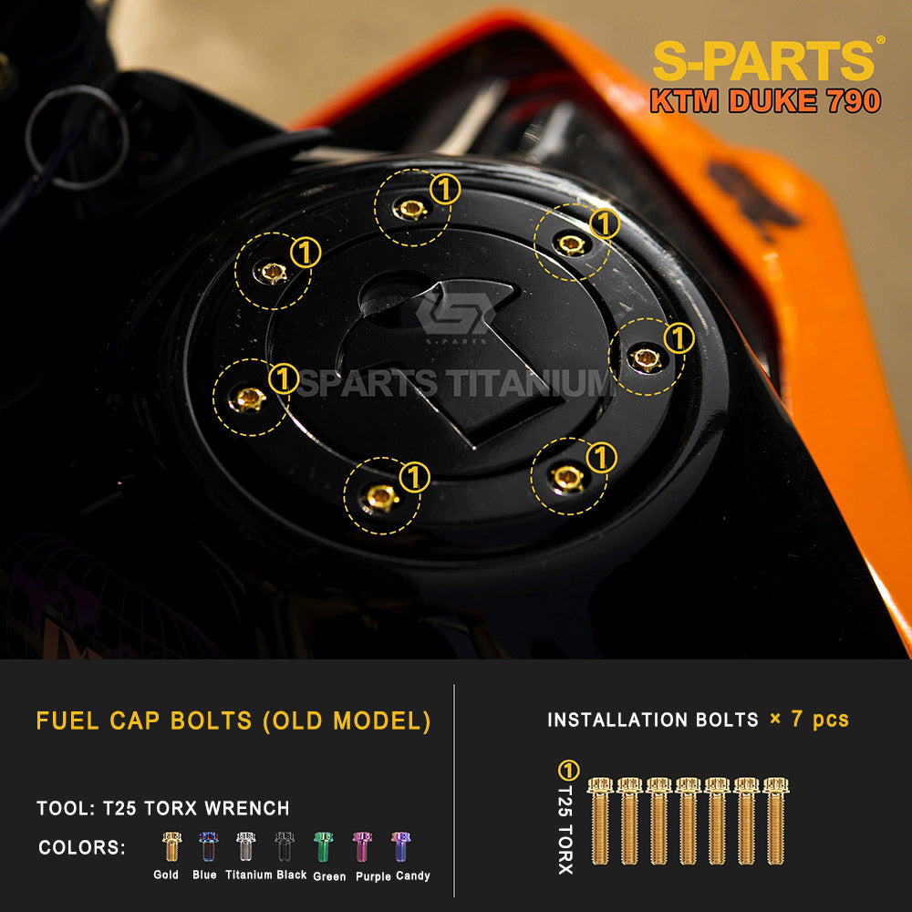 Titanium Full Bolt Kit for KTM 790 Duke — Full Kit & Section Upgrades