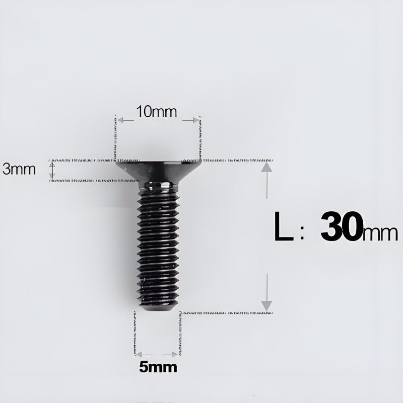 M5x8-30MM Titanium Flat Head Bolts for Road Bike Seatpost Clamp