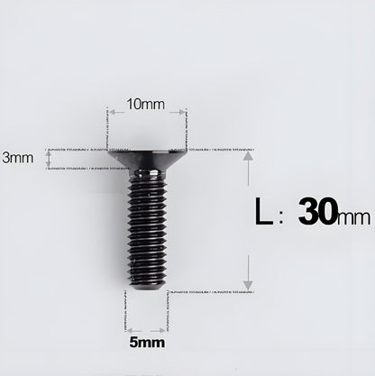 M5x8-30MM Titanium Flat Head Bolts for Road Bike Seatpost Clamp