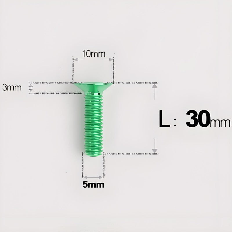 M5x8-30MM Titanium Flat Head Bolts for Road Bike Seatpost Clamp