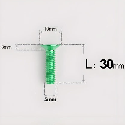 M5x8-30MM Titanium Flat Head Bolts for Road Bike Seatpost Clamp