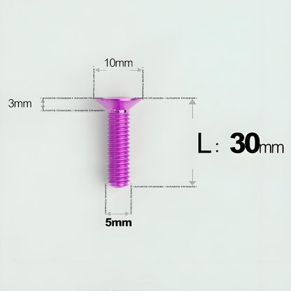 M5x8-30MM Titanium Flat Head Bolts for Road Bike Seatpost Clamp