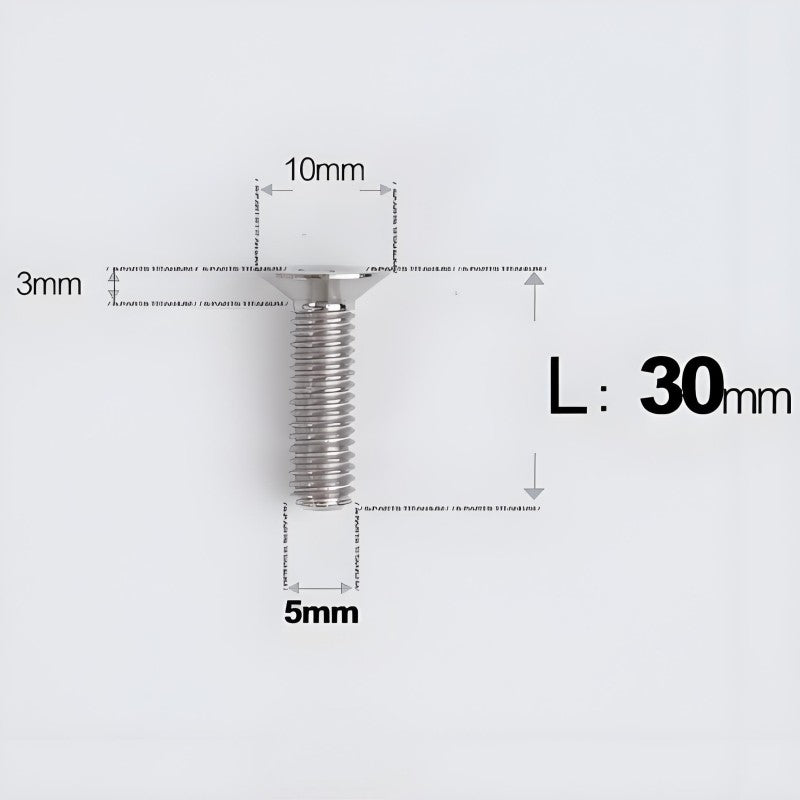 M5x8-30MM Titanium Flat Head Bolts for Road Bike Seatpost Clamp