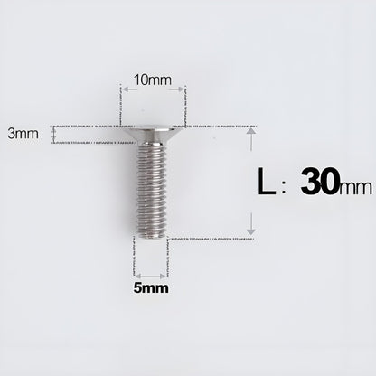 M5x8-30MM Titanium Flat Head Bolts for Road Bike Seatpost Clamp