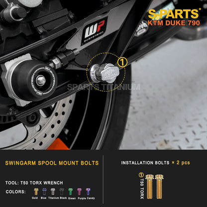 Titanium Full Bolt Kit for KTM 790 Duke — Full Kit & Section Upgrades
