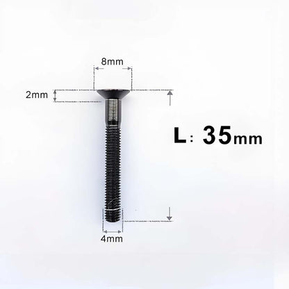 M4 35/40/45/50mm Titanium Flat Head Bolts Countersunk Bolts For Road Bike