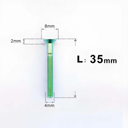 M4 35/40/45/50mm Titanium Flat Head Bolts Countersunk Bolts For Road Bike
