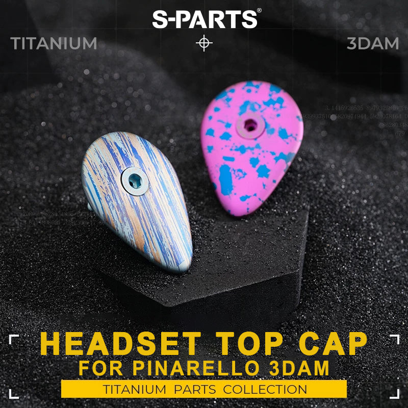 3D-Printed Grade 5 Titanium Headset Top Cap for Pinarello 3DAM | 2024 & Earlier & 2025
