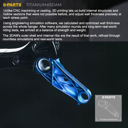 3D-Printed Titanium Derailleur Hanger for GIANT TCR & PP | Direct Mount
